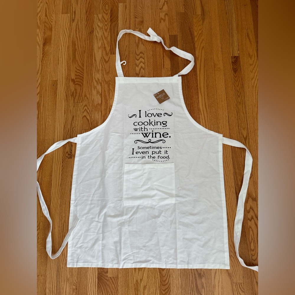 I love cooking with wine Apron